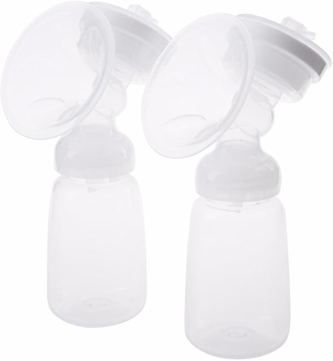 Real Bubee Double USB Electric Breast Pump Milk Bottle with 2Pcs Breast Care Cold Compress Pads